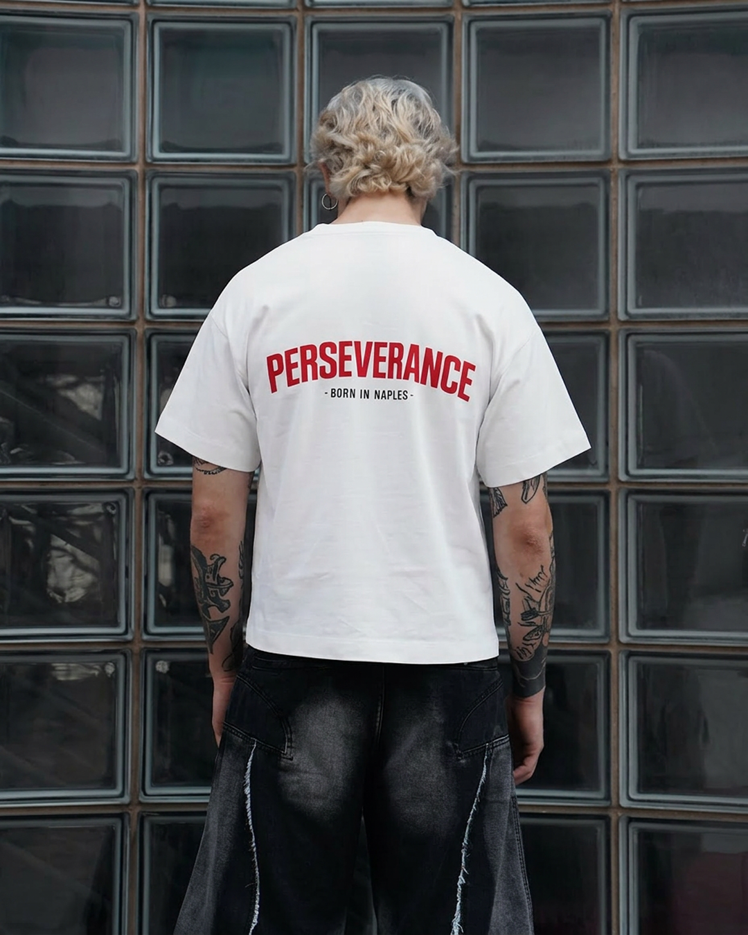 T-shirt Born In Naples White