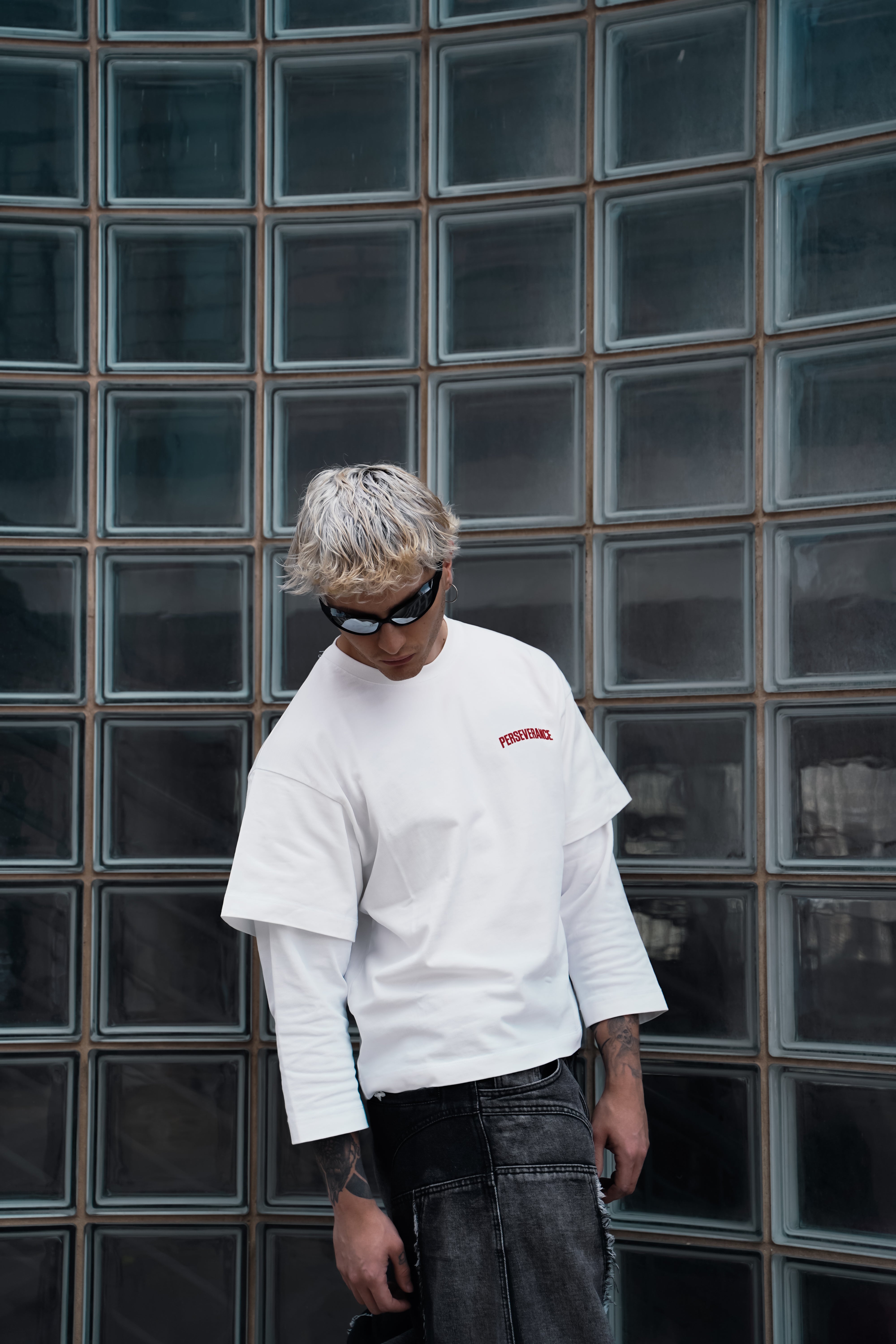 T-Shirt Loong Sleeve Born In Naples RED