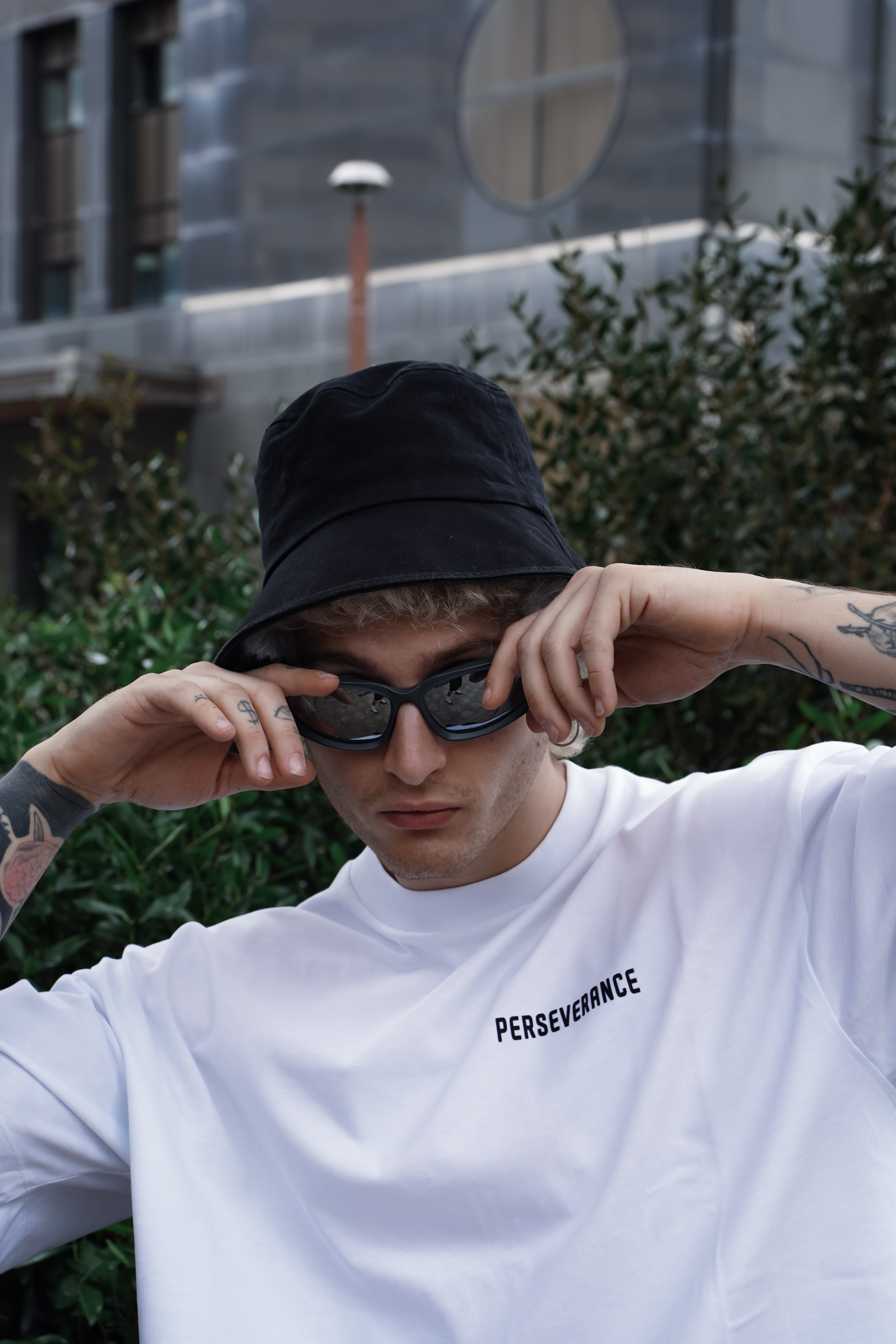T-Shirt Small Logo Left Bianca