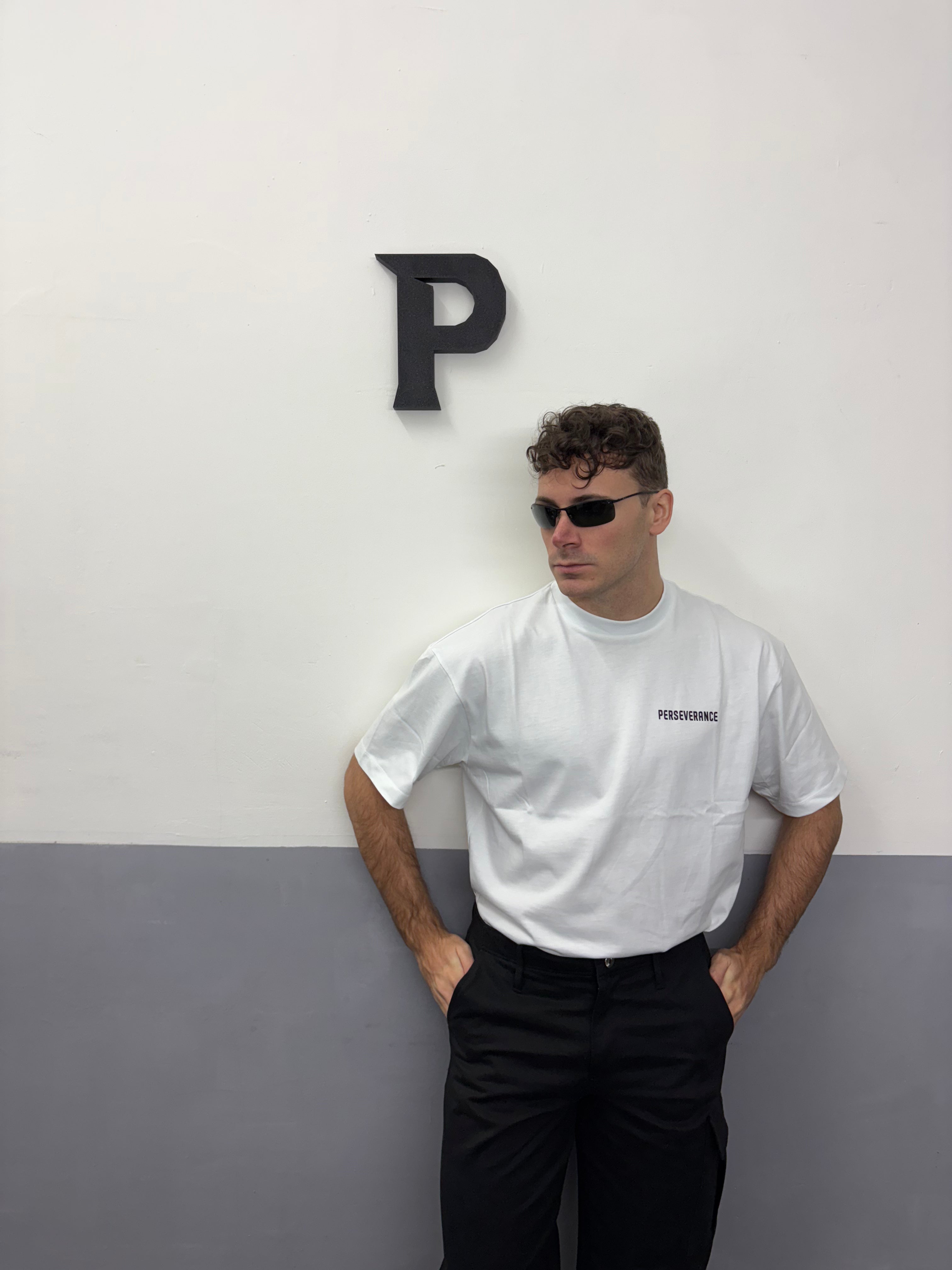 T-Shirt Small Logo Left Bianca