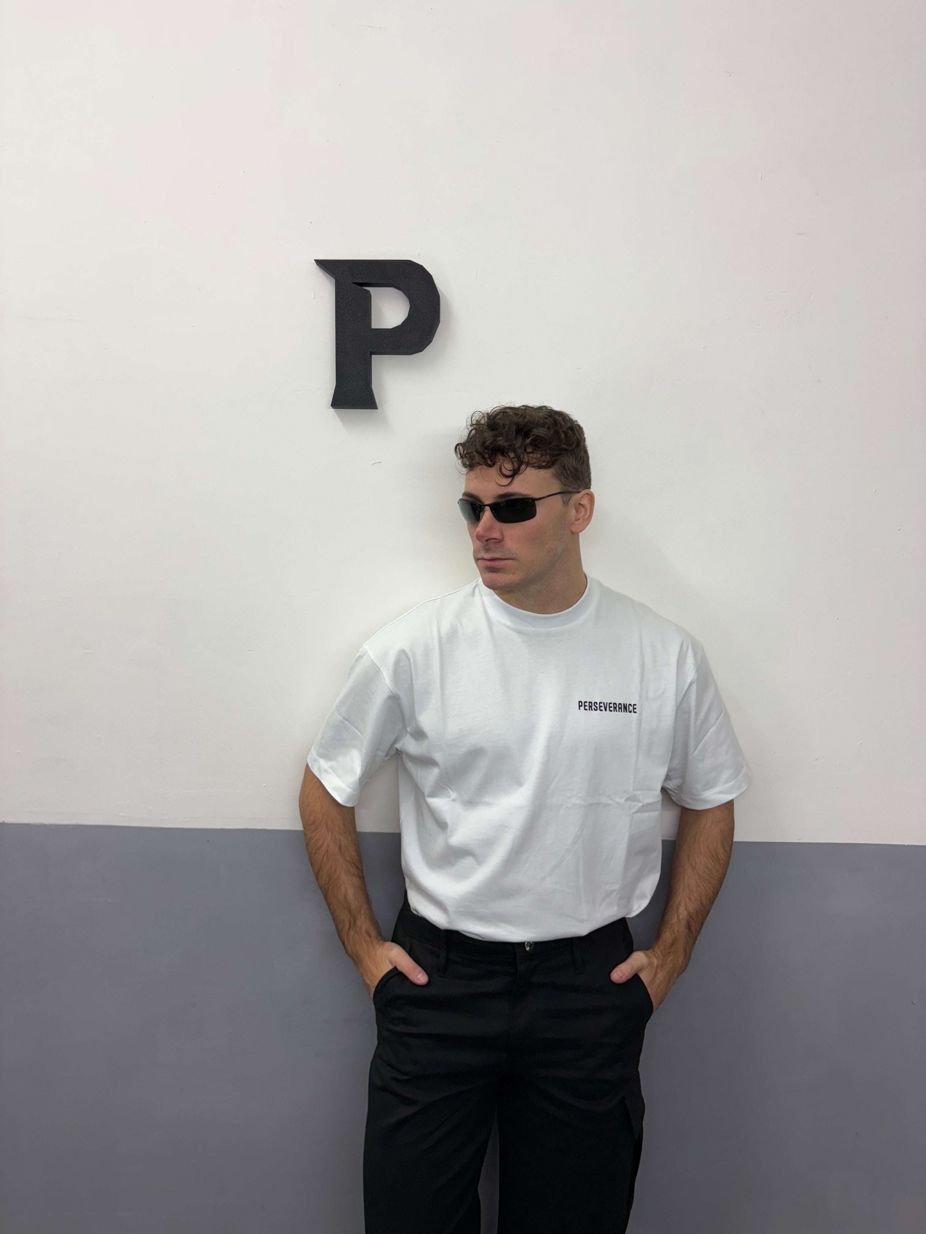 T-Shirt Small Logo Left Bianca