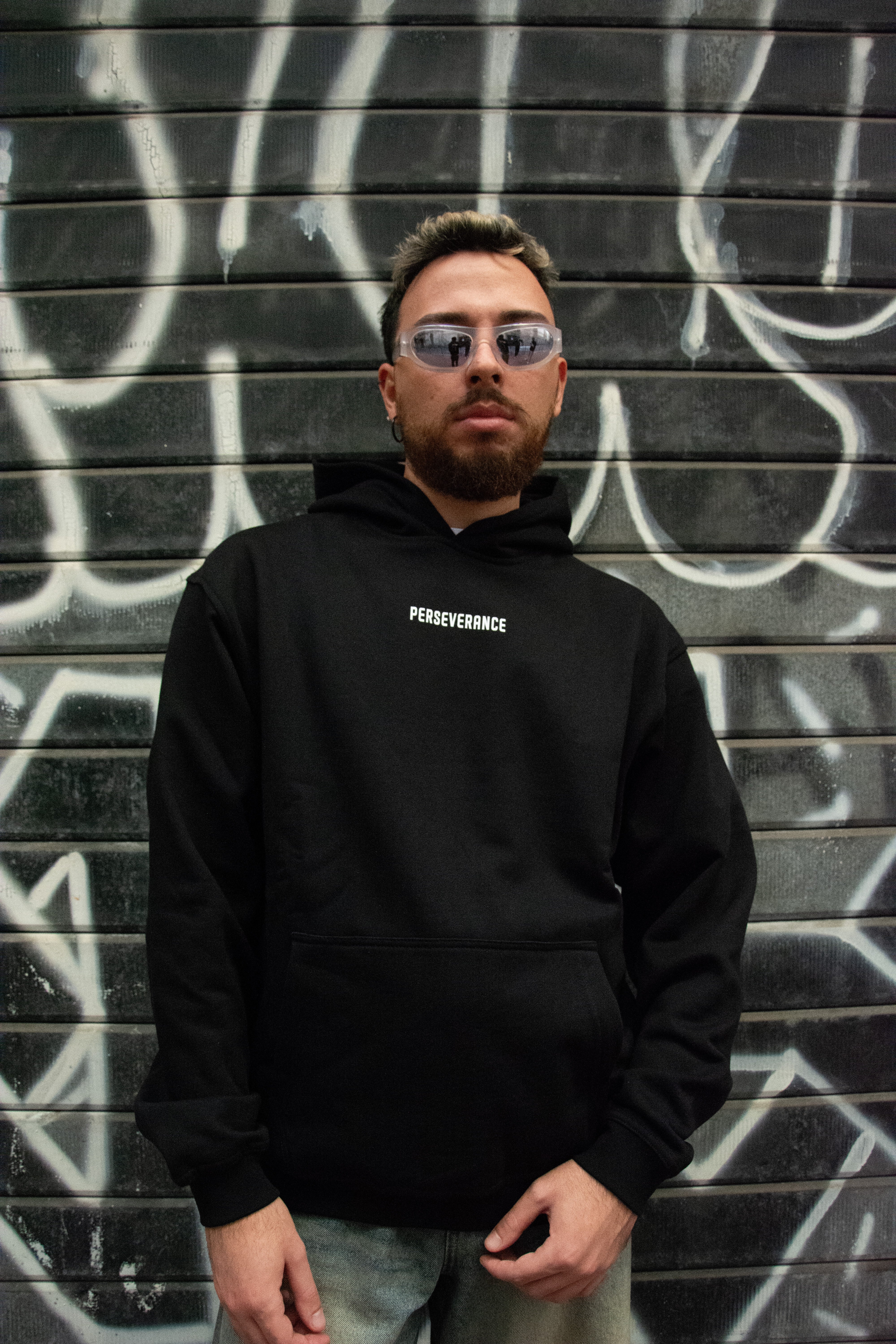 HOODIE PERSEVERANCE BORN IN NAPLES BLACK