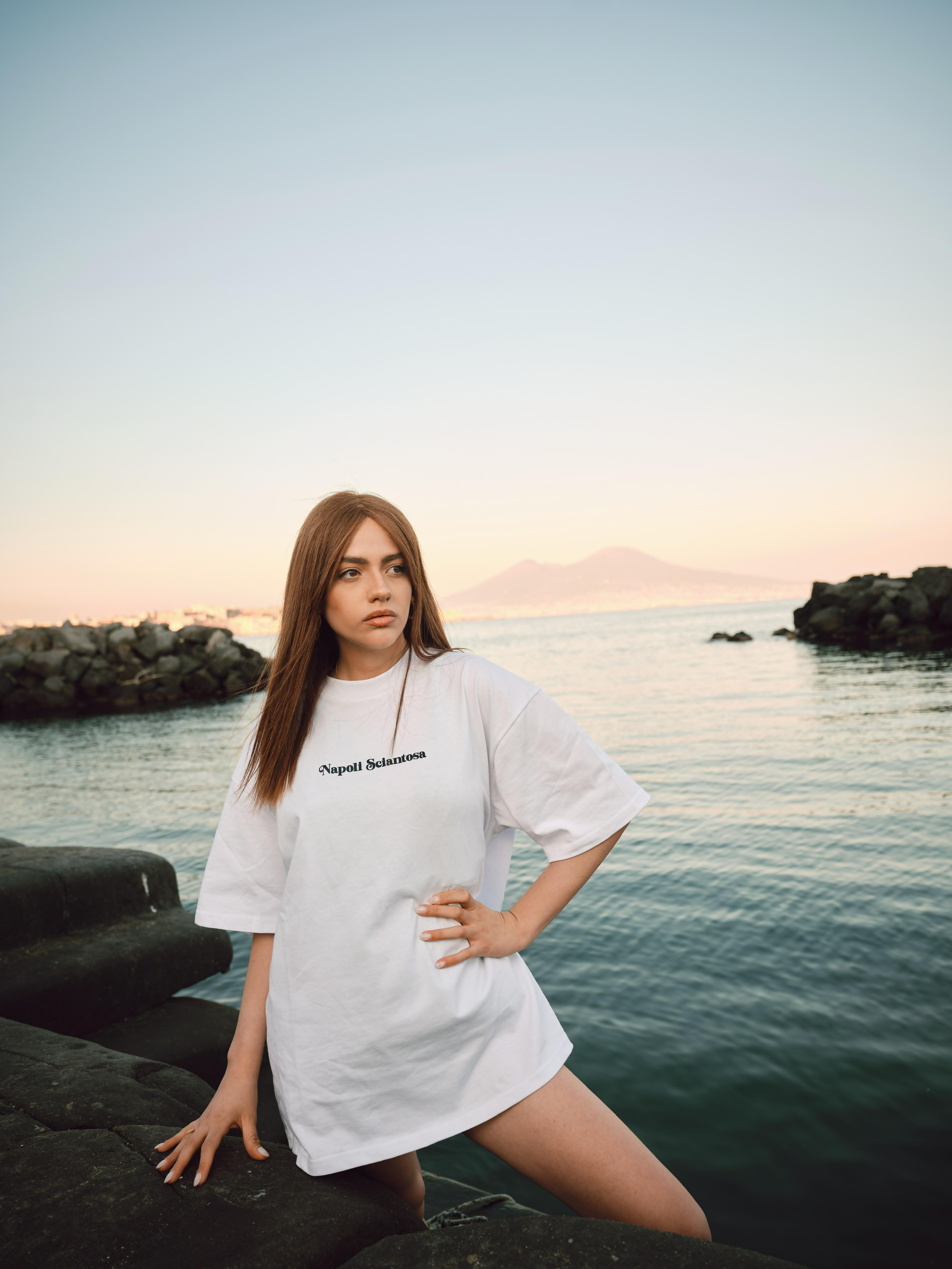 T-Shirt Unisex Napoli Sciantosa Bianca PSVR x NA__081